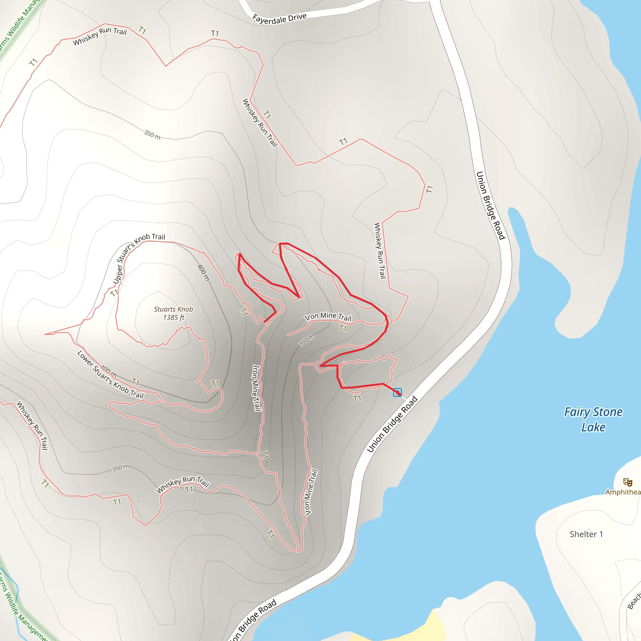 Iron Mine Trail mobile static map
