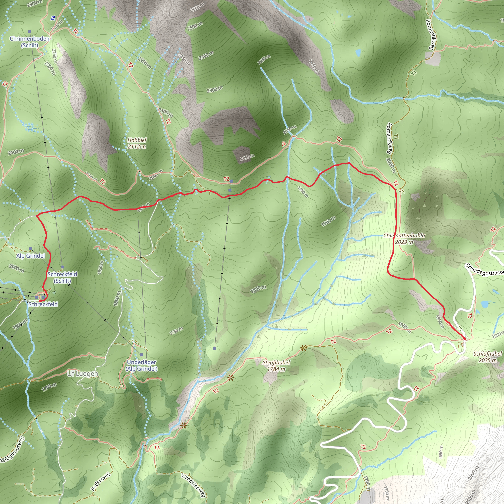 Schreckfeld - Grosse Scheidegg No 11 mobile static map