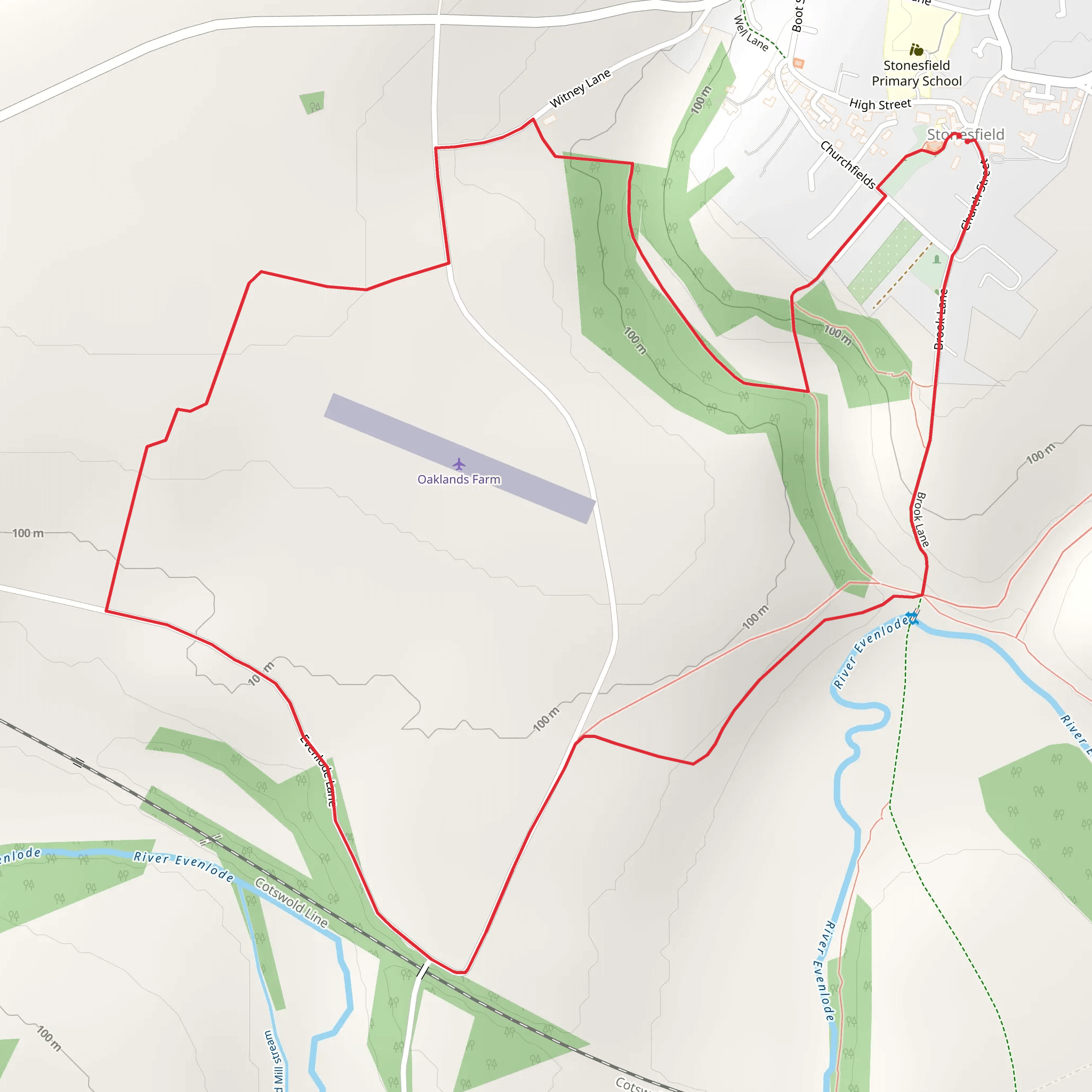 Stockey Plantation Loop mobile static map