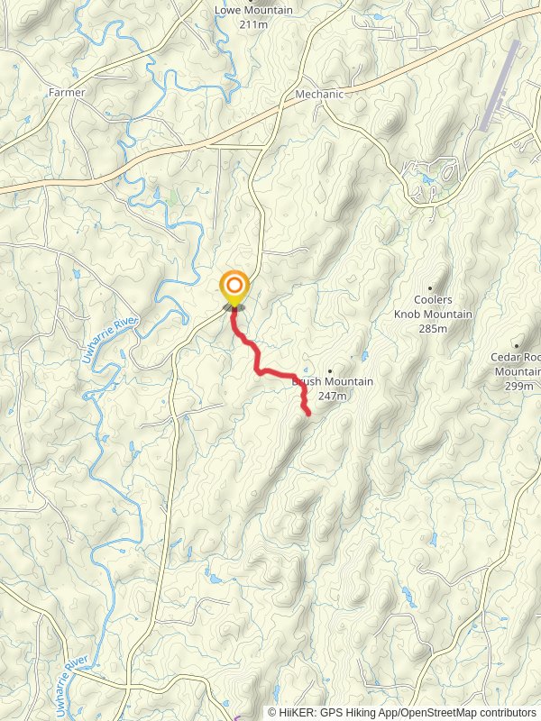 Thornburg Trail mobile static map