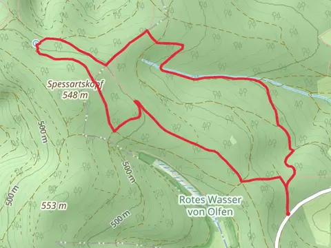 Siegfriedbrunnen via Mossautaler Drachenweg and VL Guettersbach