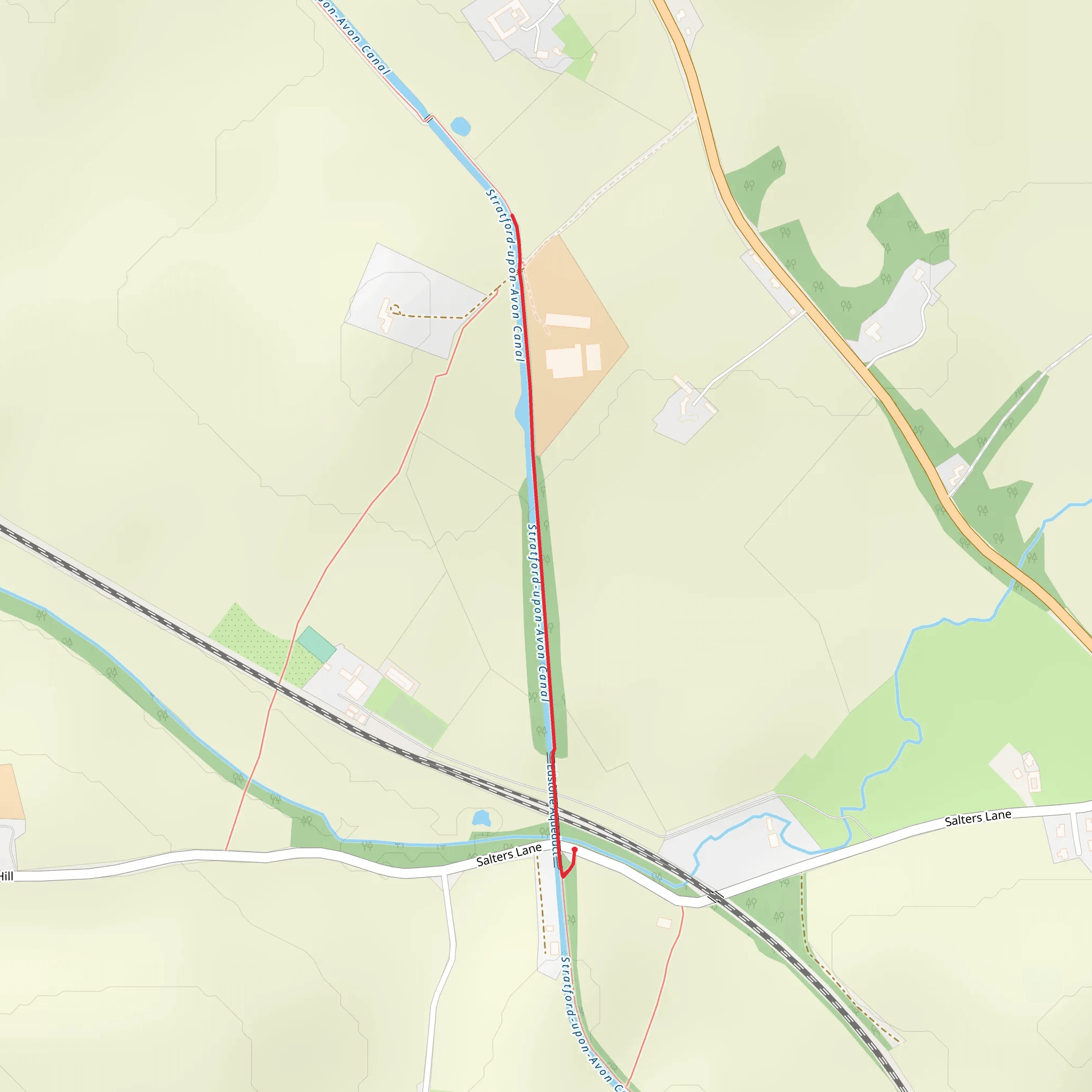Stratford Upon Avon Canal Short Walk mobile static map