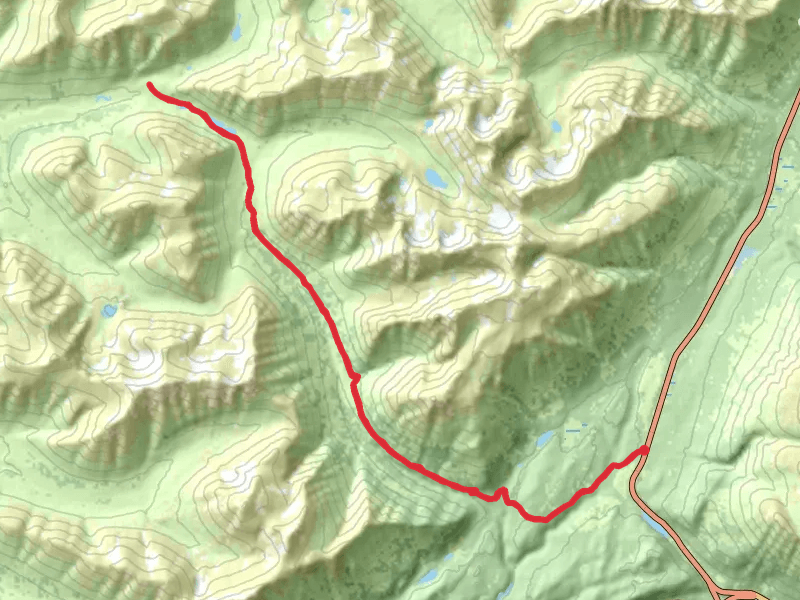 Davil's Creek Trail and Devils Pass Lake