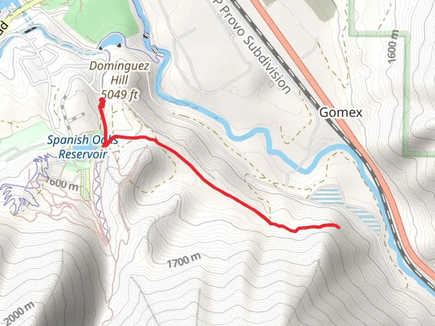 An image depicting the trail Reservoir Trail and its surrounding area.