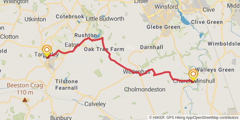 Chepstow to Berwick - upon - Tweed - Great English Walk stage 16 Map