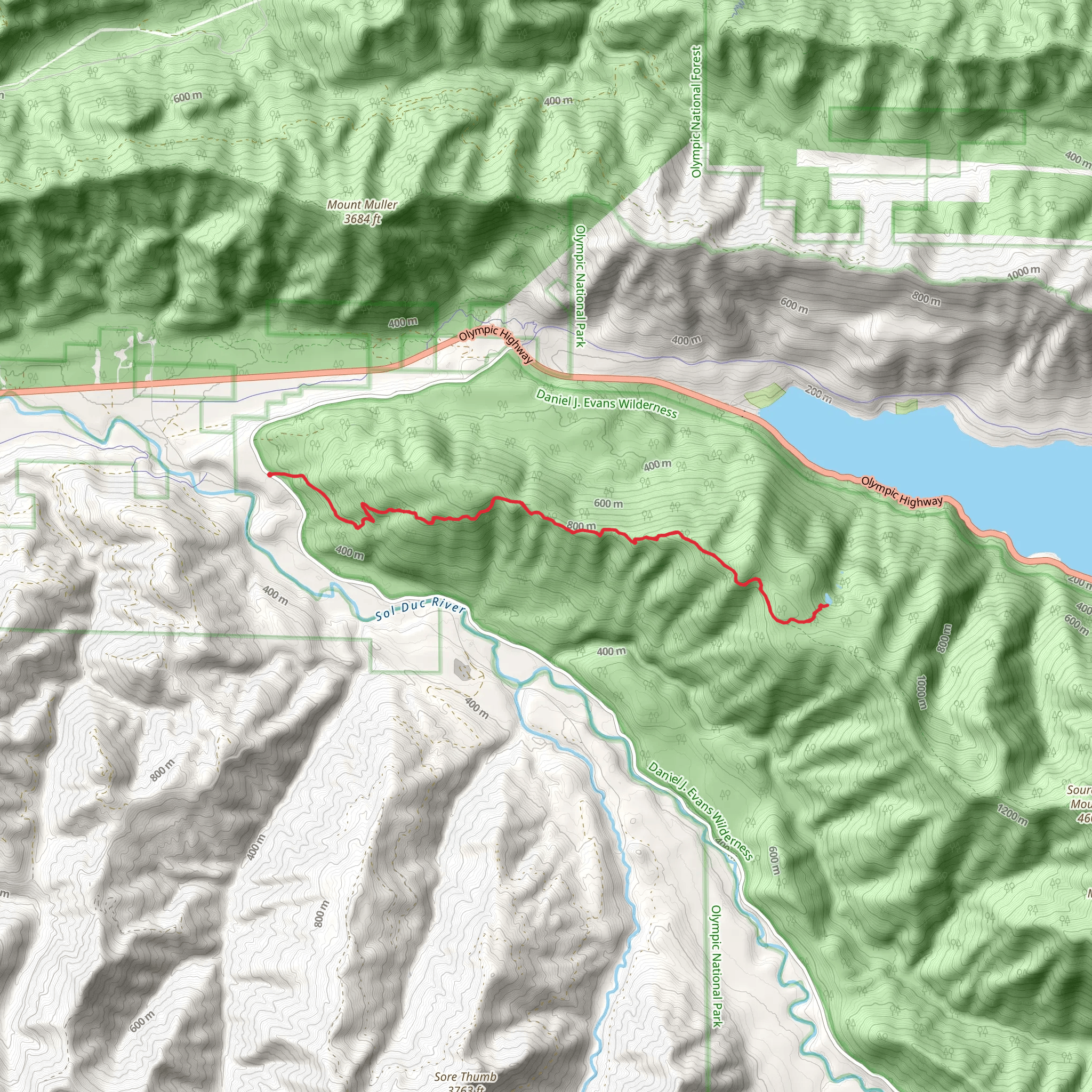 Eagle Lakes via Aurora Ridge Trail mobile static map