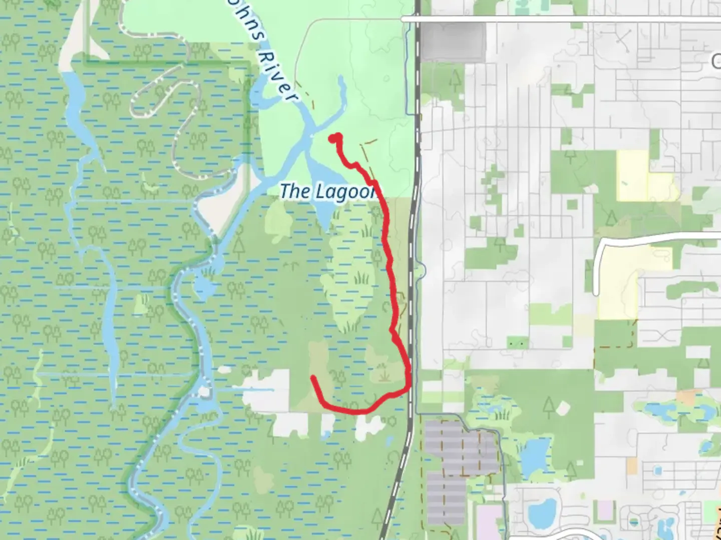 An image depicting the trail The Lagoon - Pine Island Trail and its surrounding area.