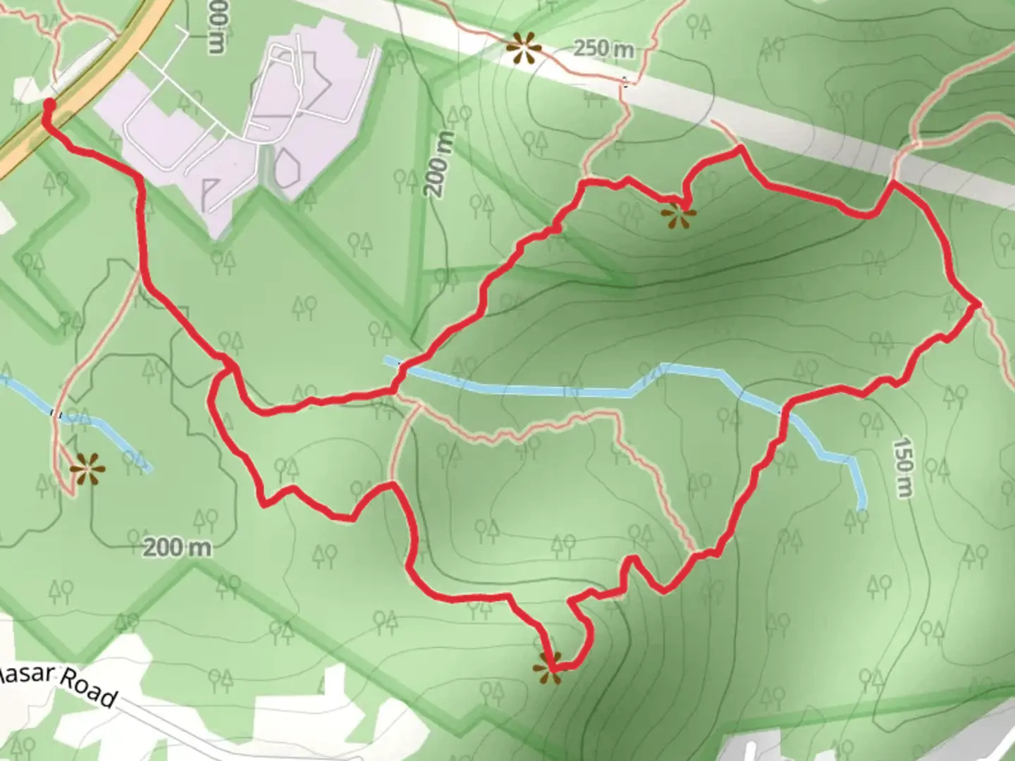 An image depicting the trail Morgan Ruins Loop and its surrounding area.