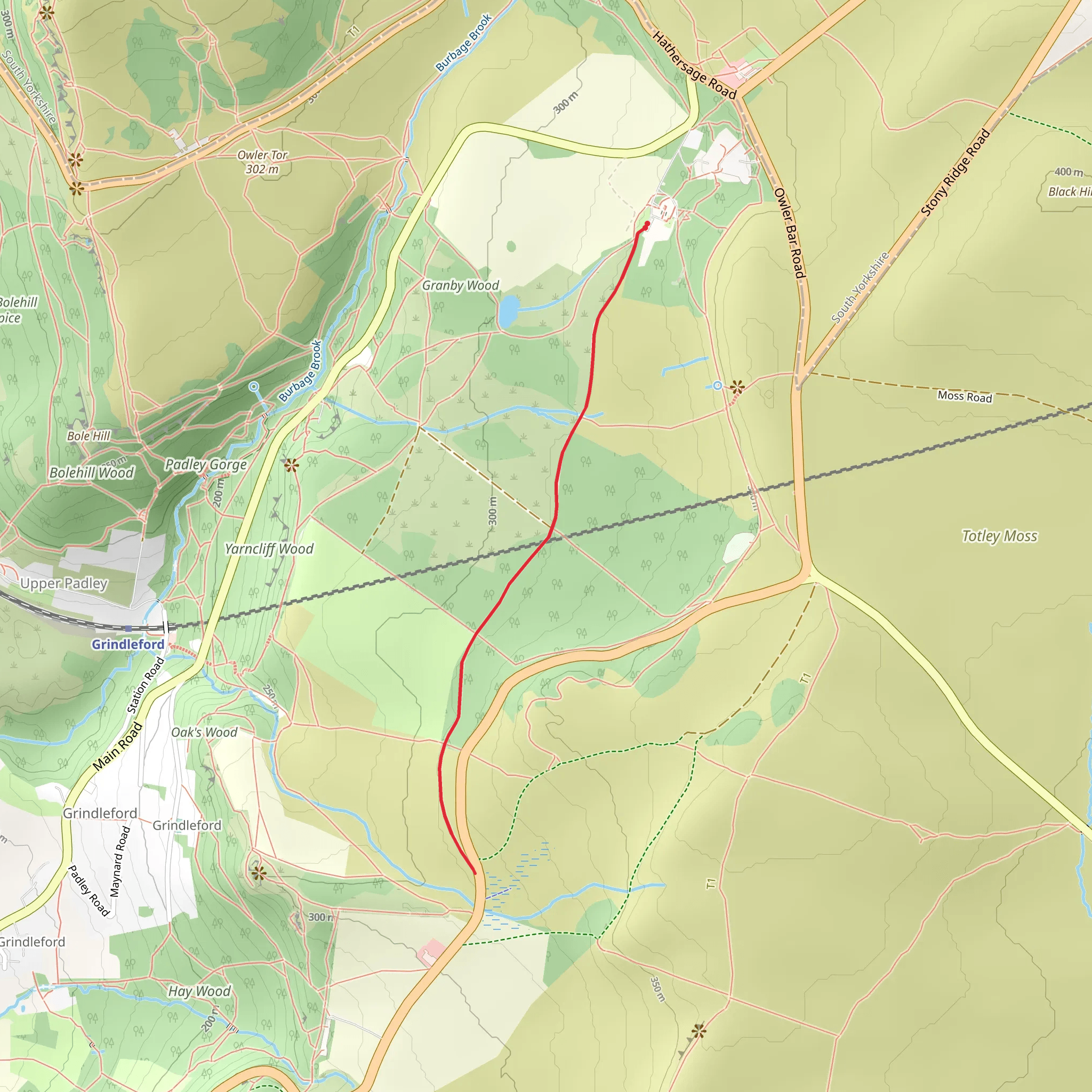 Longshaw Walk mobile static map