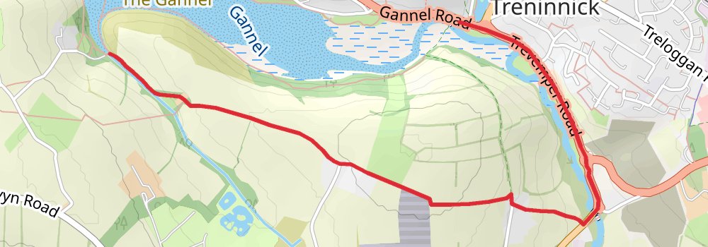 South West Coast Path 6-Day Challenging Tour (Hillwalk Tours) spur 1 Map
