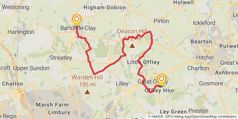 North Chiltern Trail stage 2 Map
