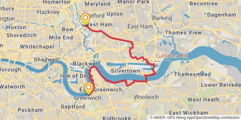 Jubilee Greenway stage 2 Map