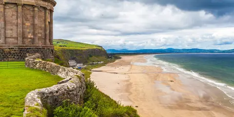 An image depicting the trail Mussenden Temple and Downhill Demesne and its surrounding area.