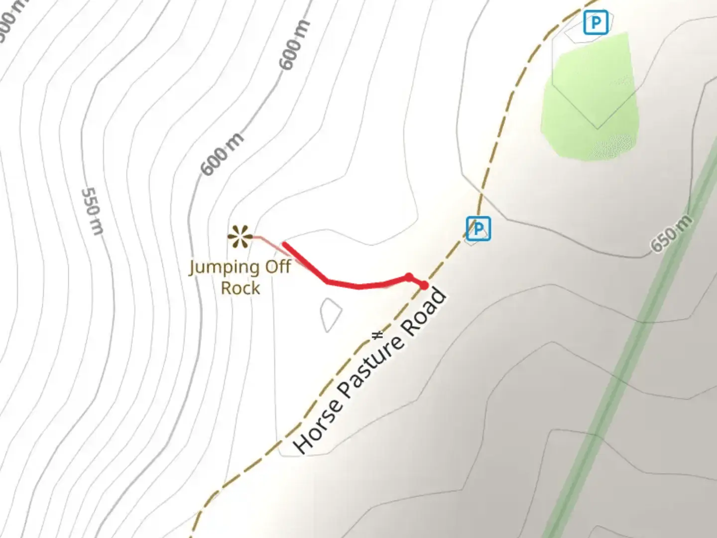 An image depicting the trail Horse Pasture Road Walk and its surrounding area.