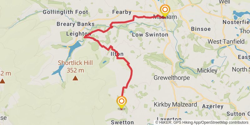 Ripon Rowel Walk stage 3 Map