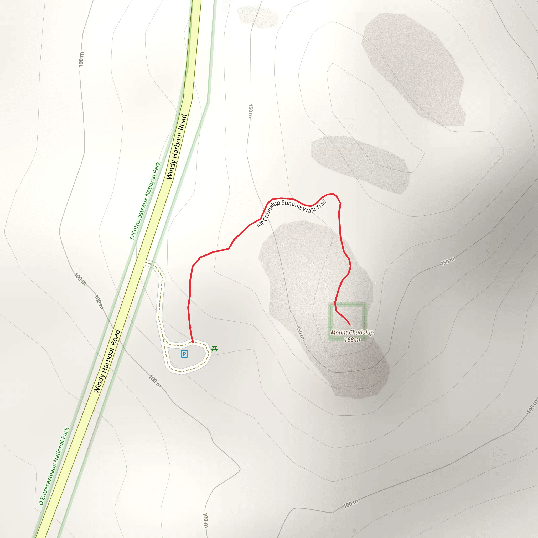 Mt Chudalup Summit Walk mobile static map