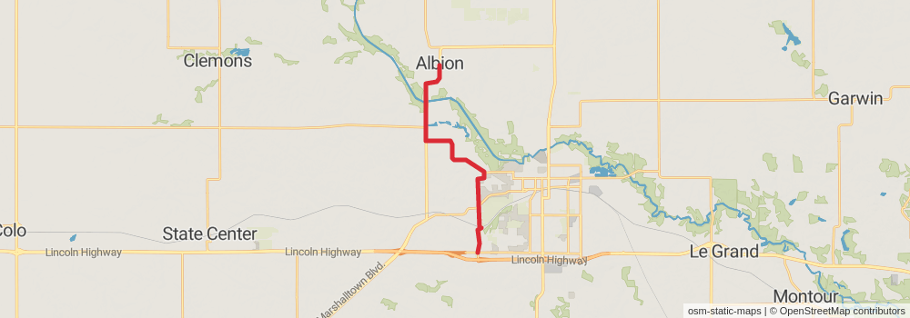 American Discovery Trail - Iowa stage 19 Map