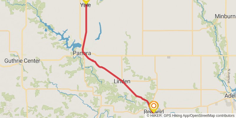 Raccoon River Valley Trail stage 2 Map