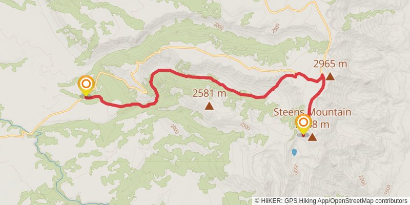 Ultra Pedestrian North Loop stage 103 Map
