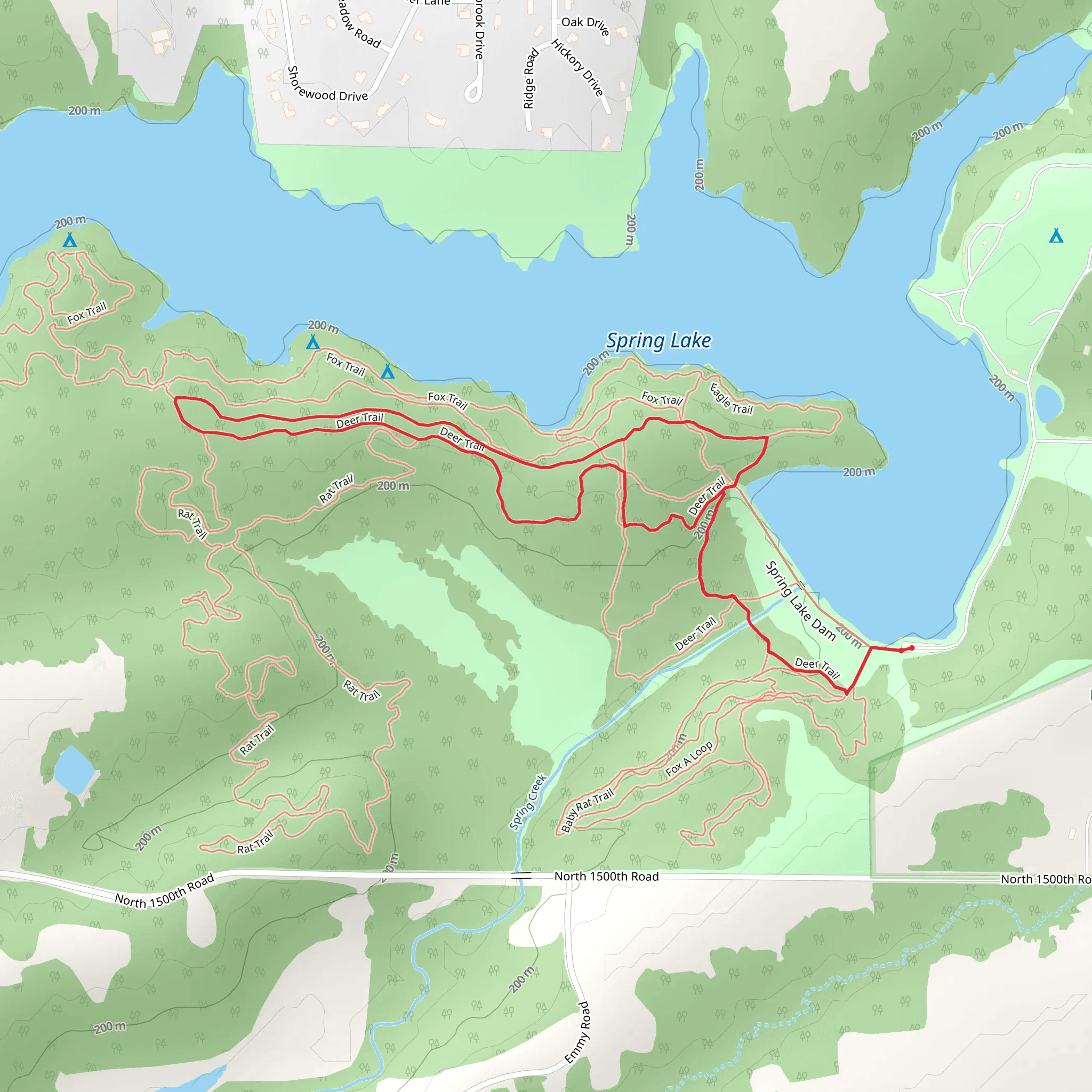 Deer Trail Loop mobile static map