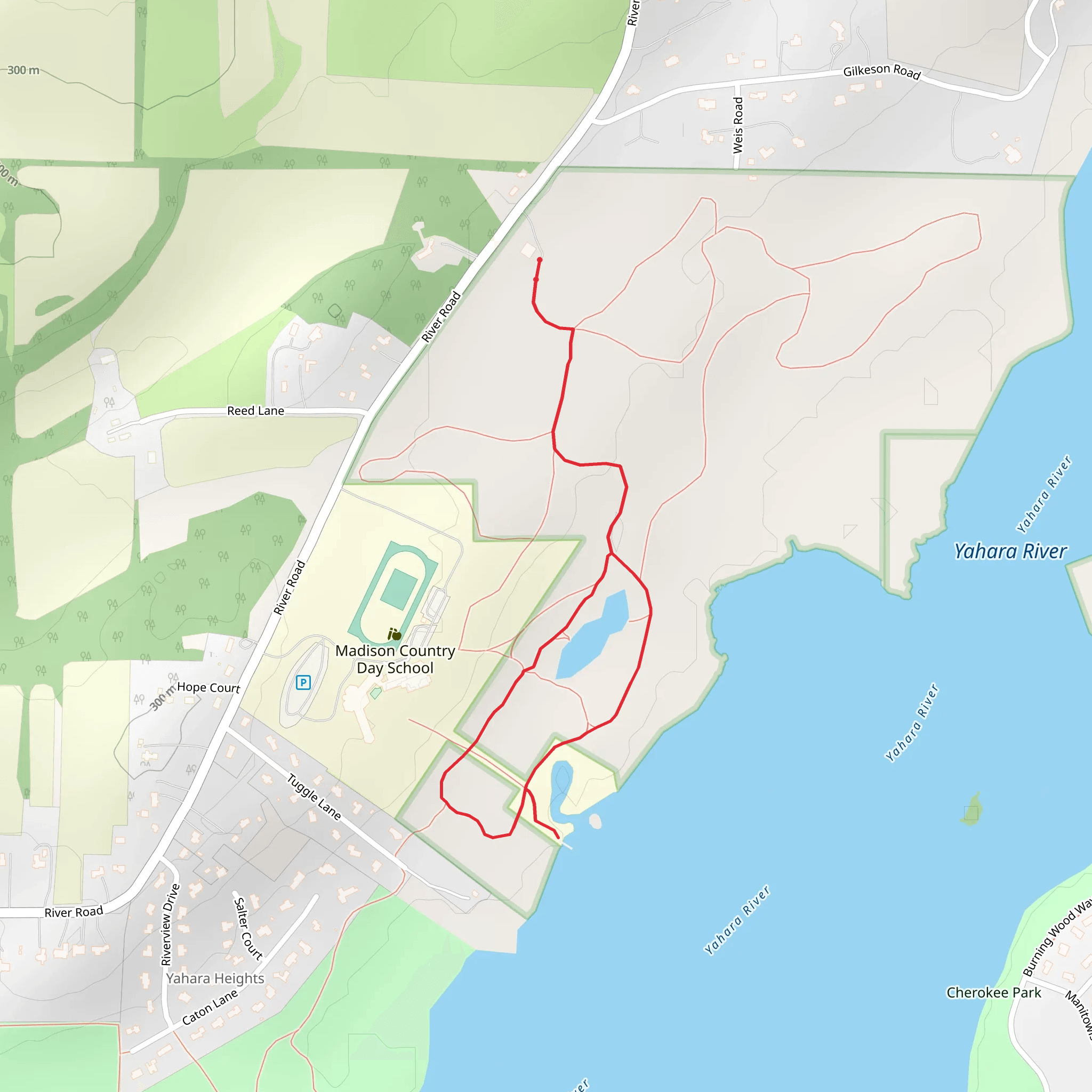 Yahara River North Shore Loop - River Road mobile static map