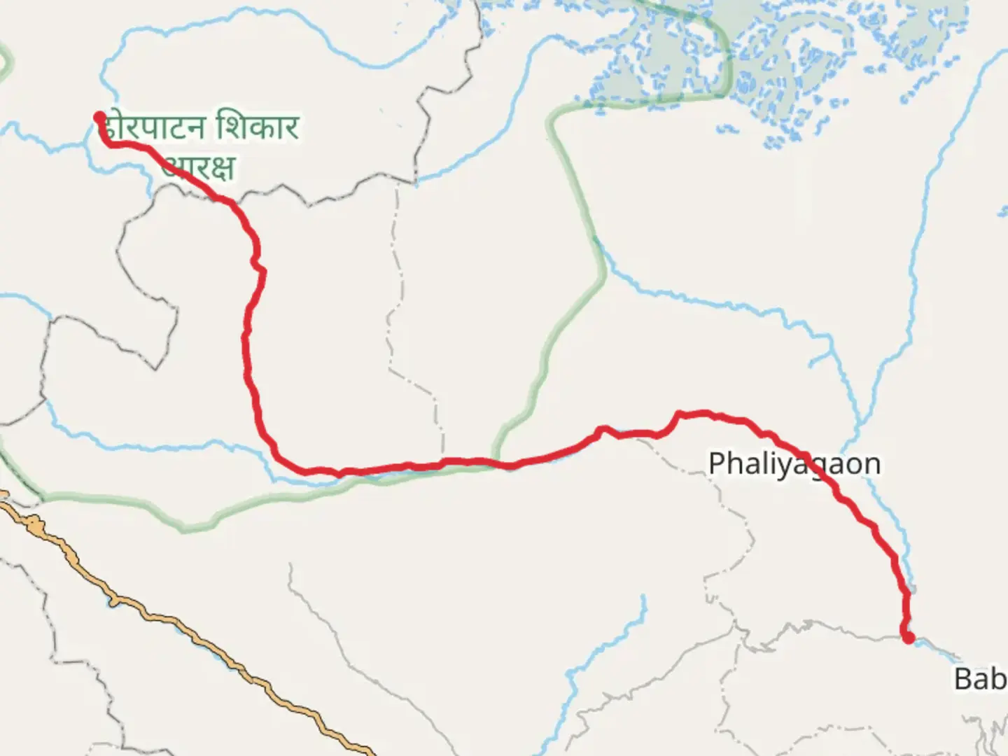 An image depicting the trail Dhorpatan Trek and its surrounding area.