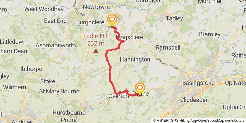 Thames Valley Loop Walk stage 5 Map