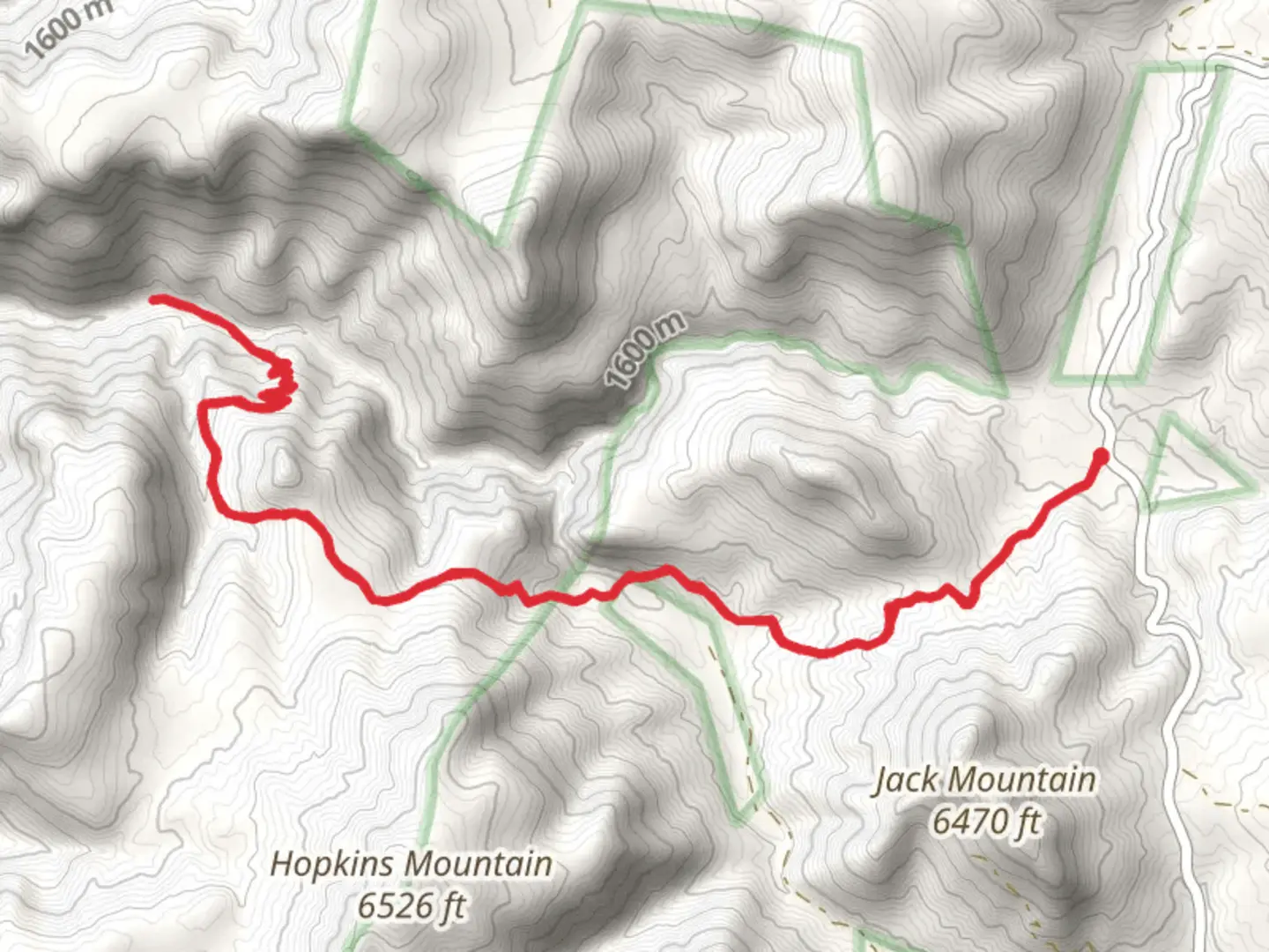 An image depicting the trail Workman Creek via Hells Hole Trail and its surrounding area.