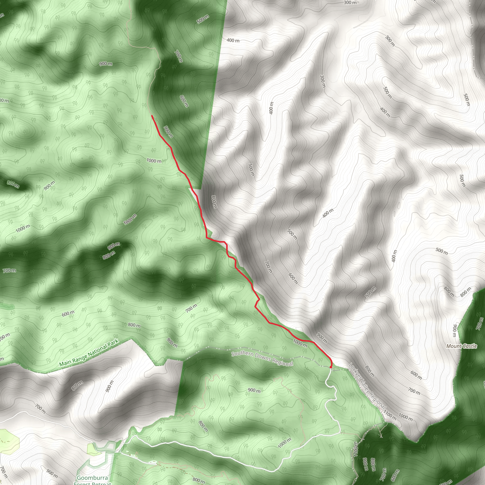 Winder Track mobile static map