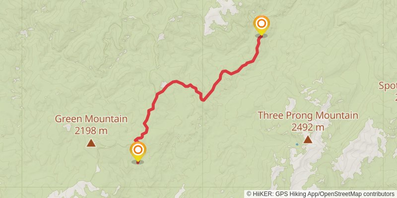 Ultra Pedestrian North Loop stage 40 Map