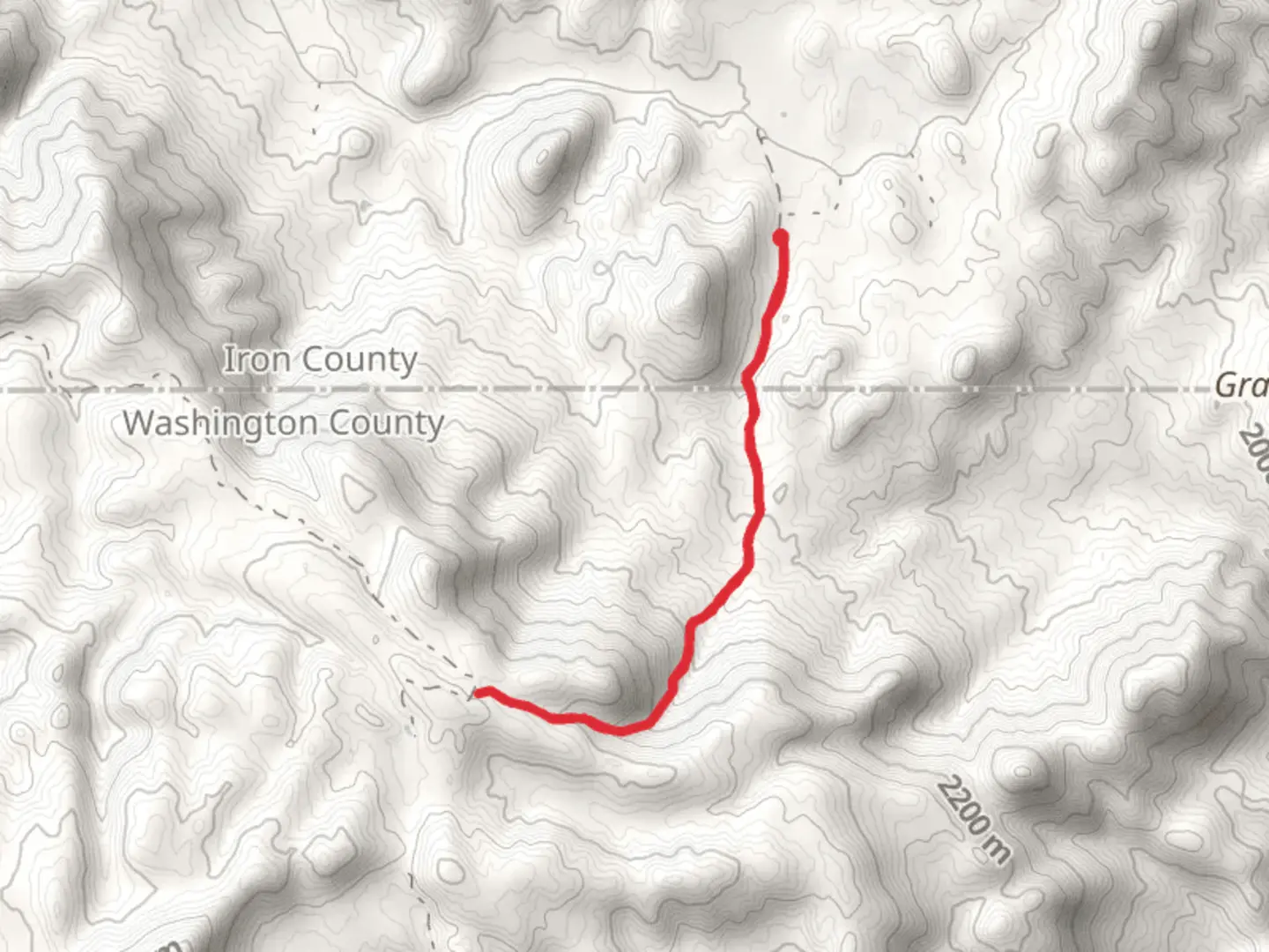 An image depicting the trail Upper Grant's Ranch Trail Out and Back and its surrounding area.