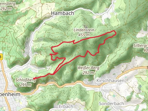 Odenwald Vogesen Weg Teil and Hambacher Grenzweg