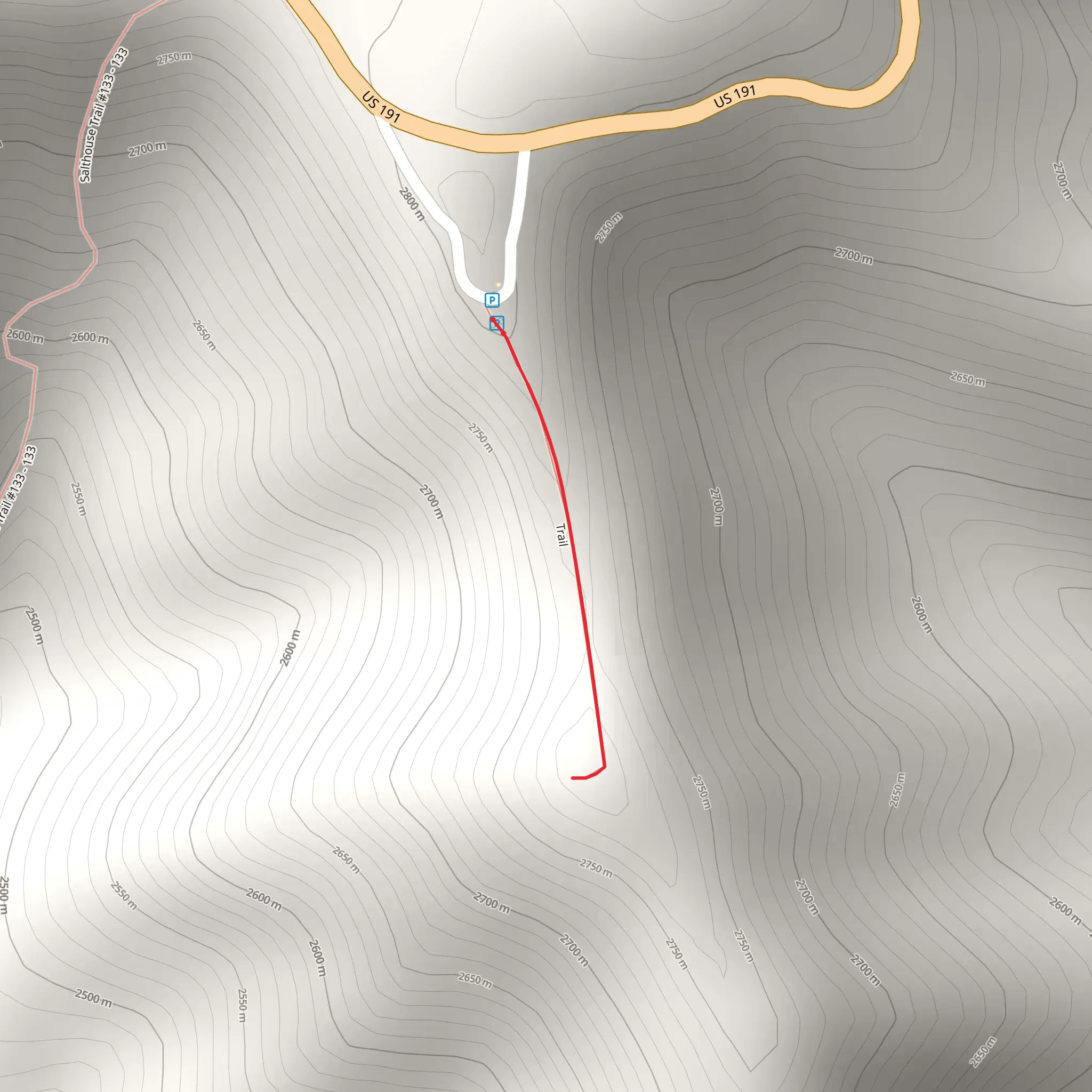 Blue Vista Trail mobile static map