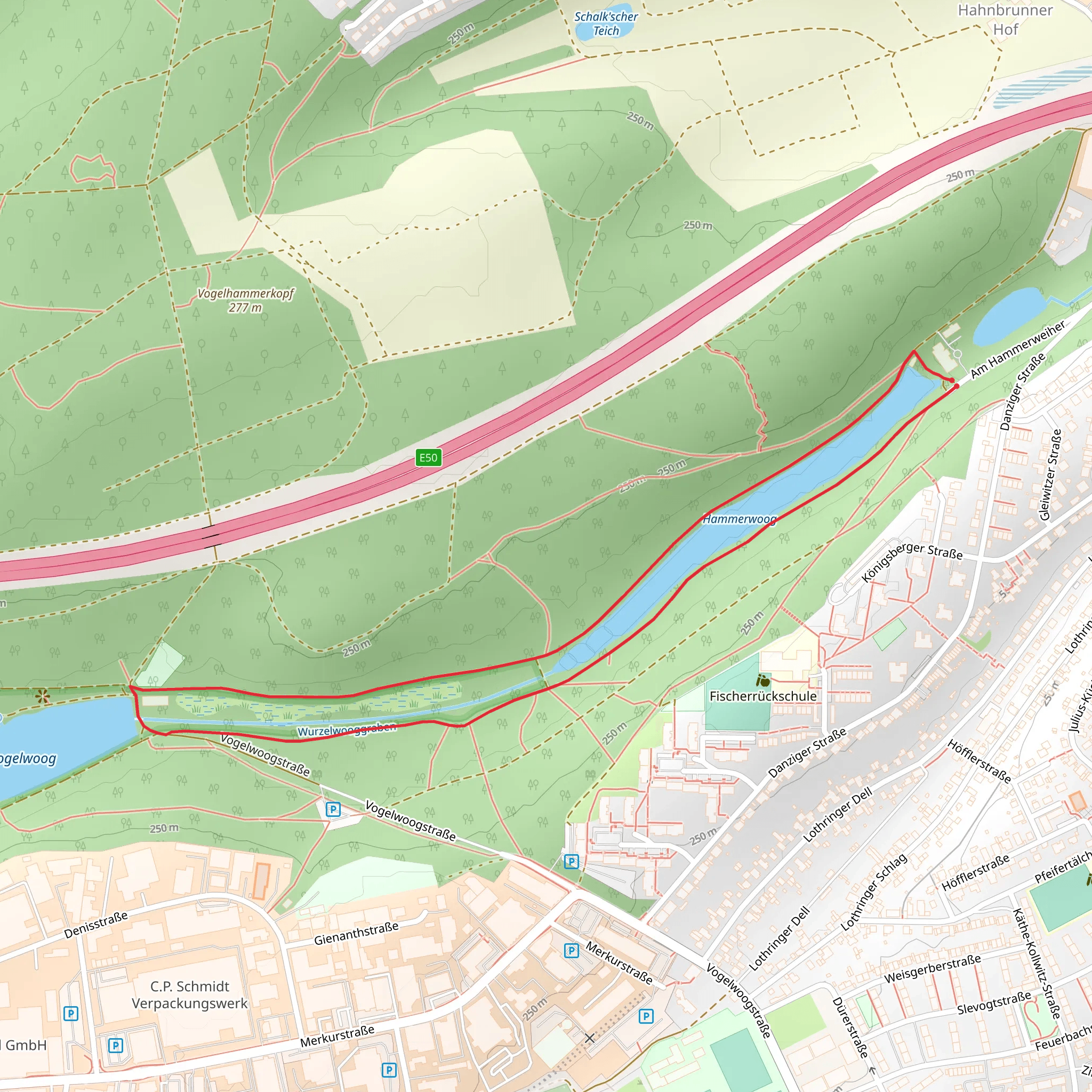 Hammerwoog Loop mobile static map