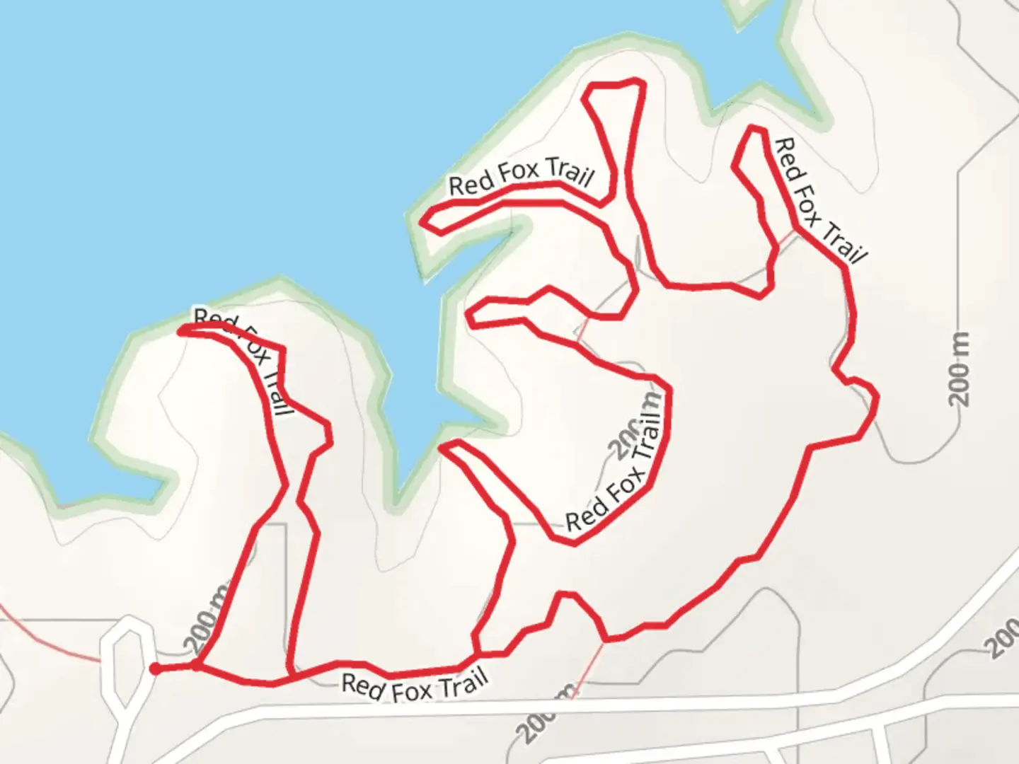 An image depicting the trail Red Fox Loop Trail and its surrounding area.