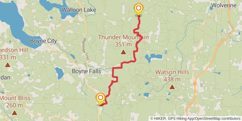 North Country Trail - Michigan Southeast stage 7 Map