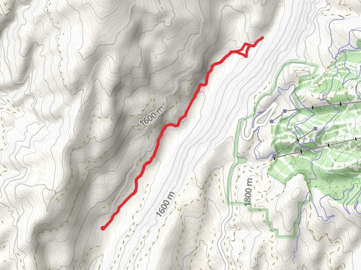 An image depicting the trail Goose Creek Out and Back and its surrounding area.