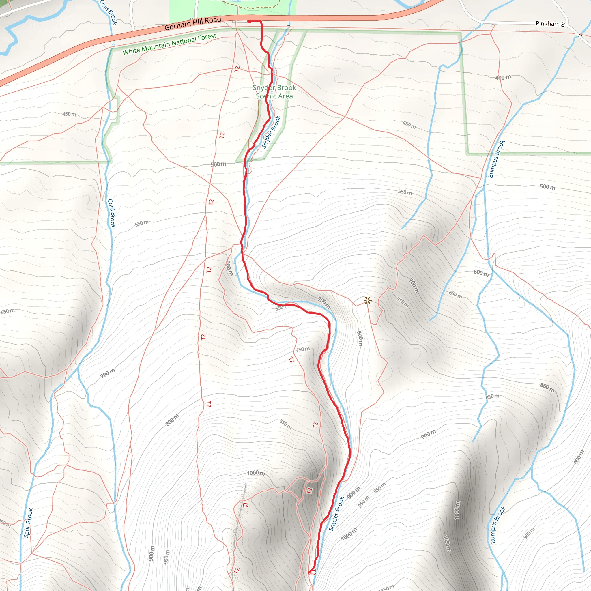 Brookside Trail via Fallsway Trail mobile static map