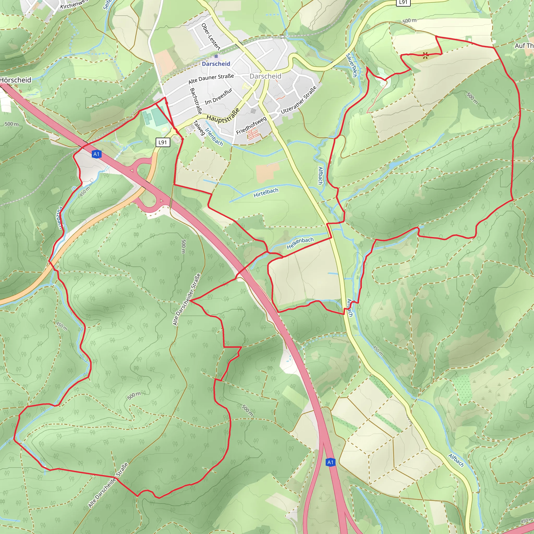 Semersberg via HeimatSpur Pfad der Artenvielfalt mobile static map