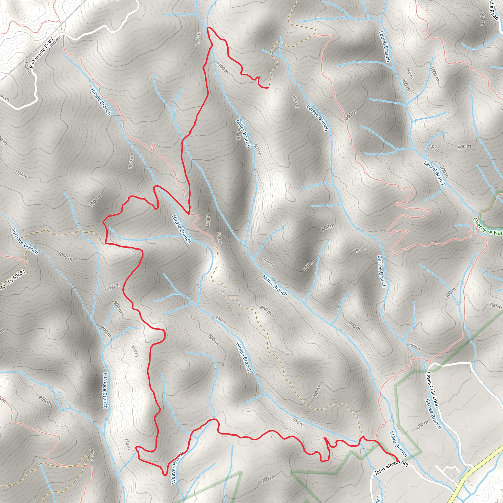 Rye Patch Trail mobile static map