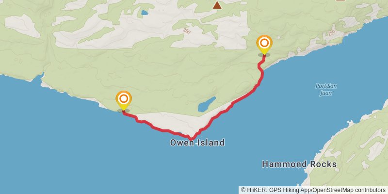 West Coast Trail alt 1 Map