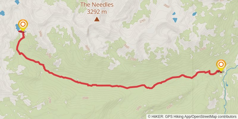 Silver Lake via Fourmile Trail stage 2 Map