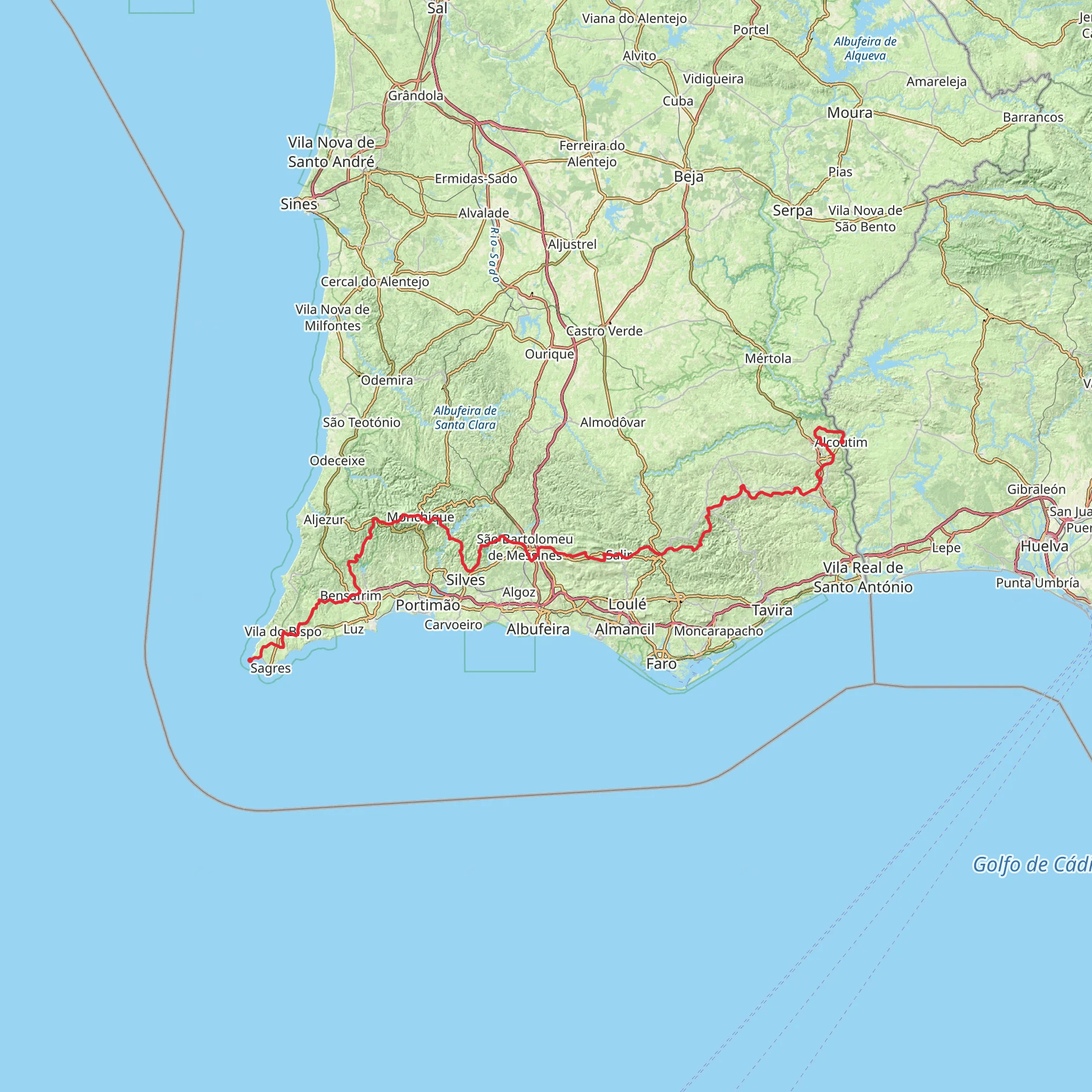 Via Algarviana mobile static map