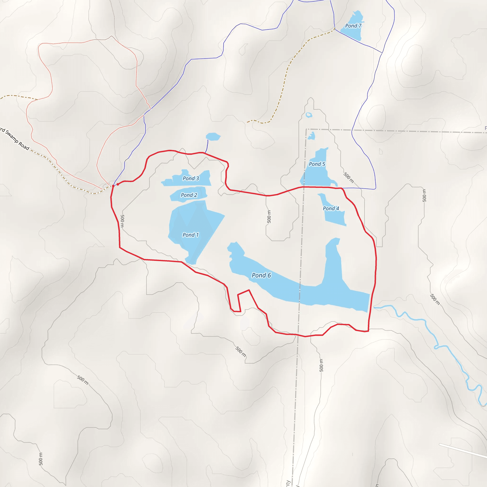 Muddy Fork Loop Trail mobile static map