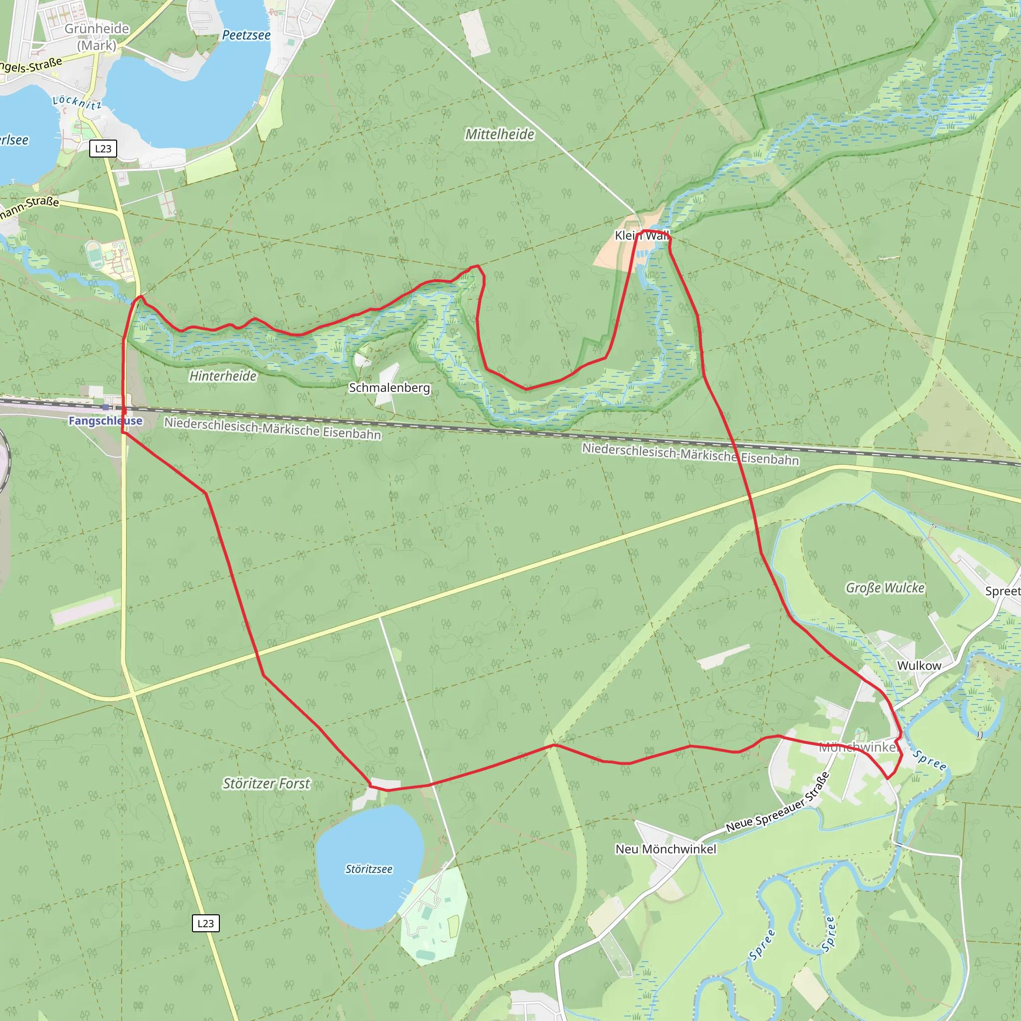 Schmalenberg and Storitzsee Loop mobile static map