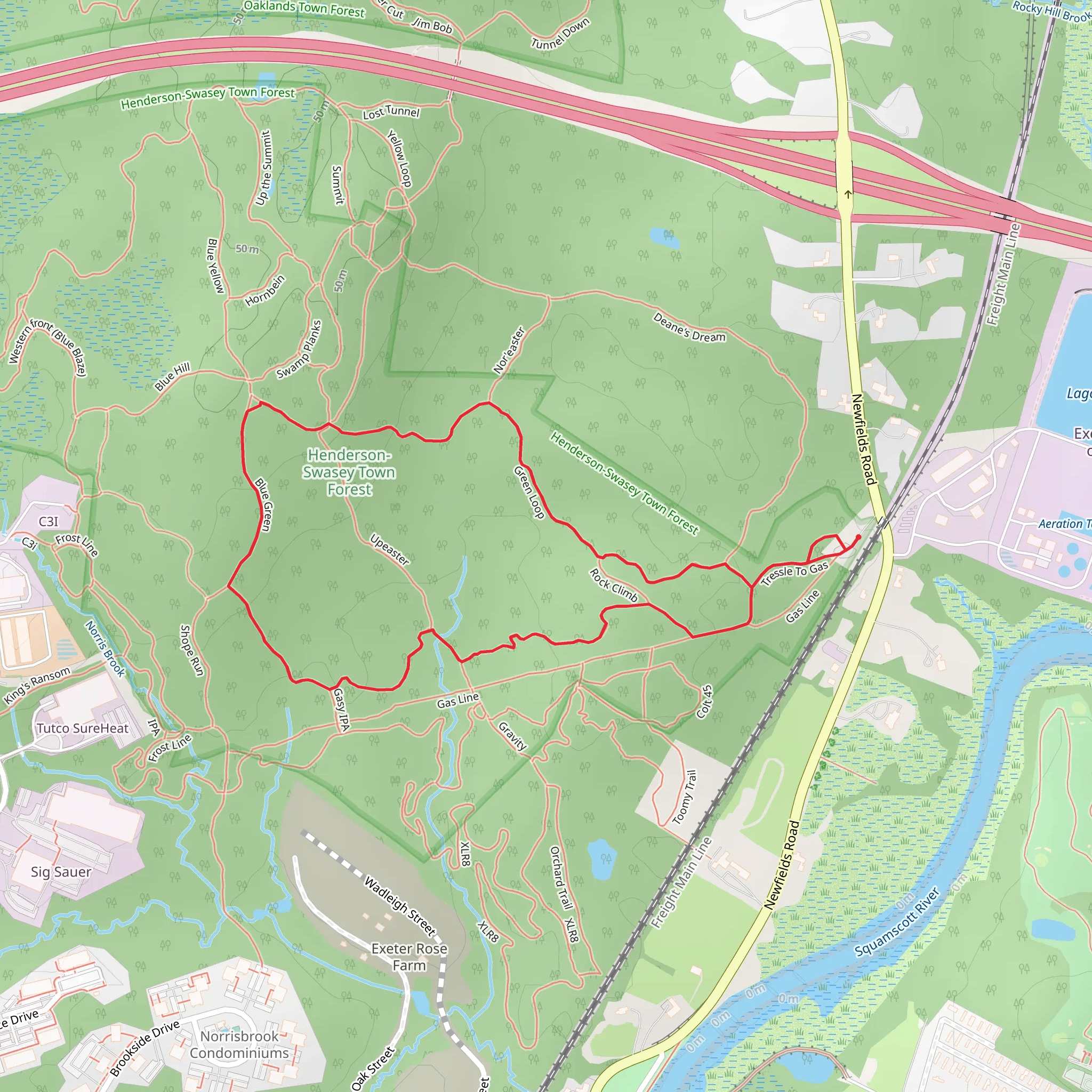 Tressle To Gas Loop Trail mobile static map