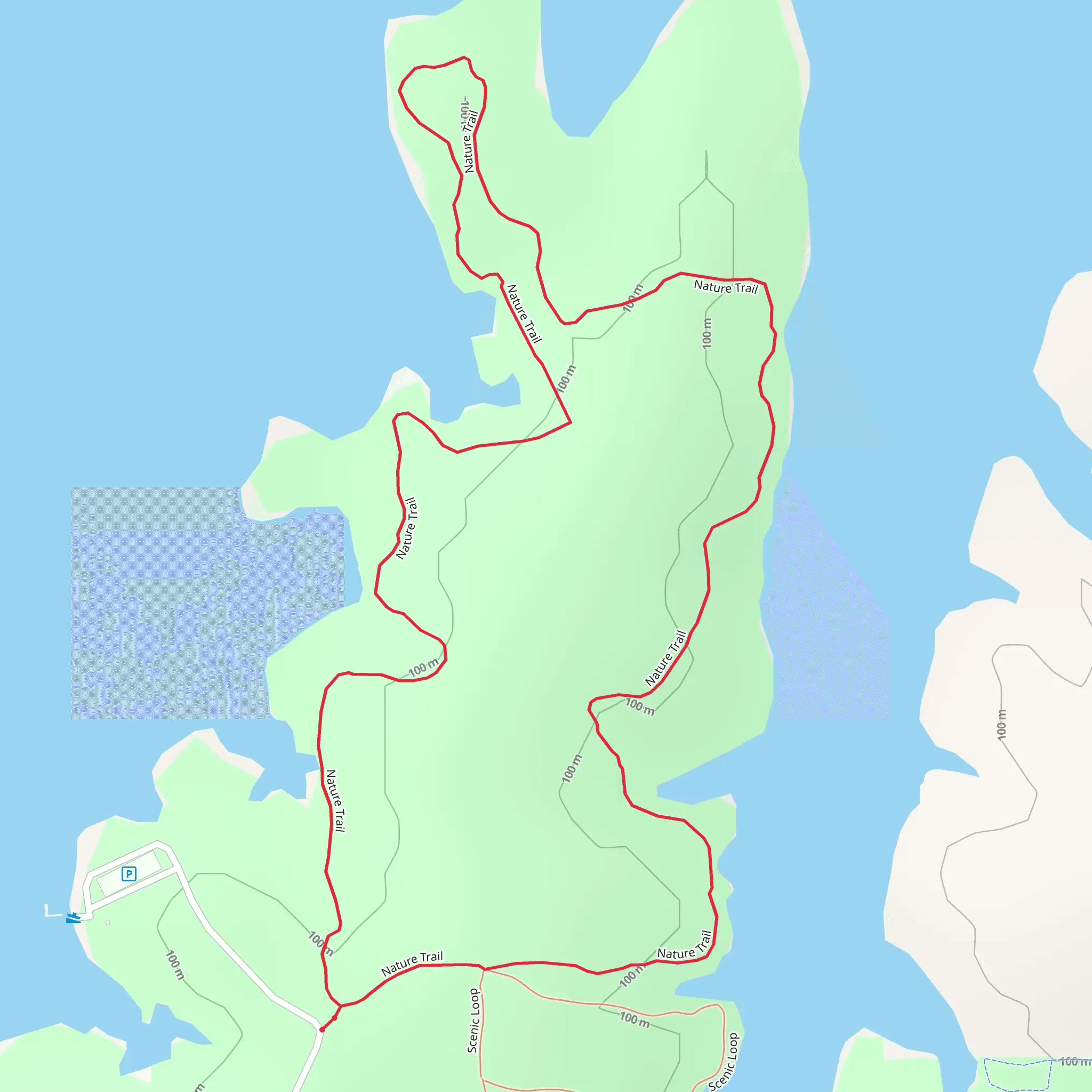 Nature Loop Trail mobile static map
