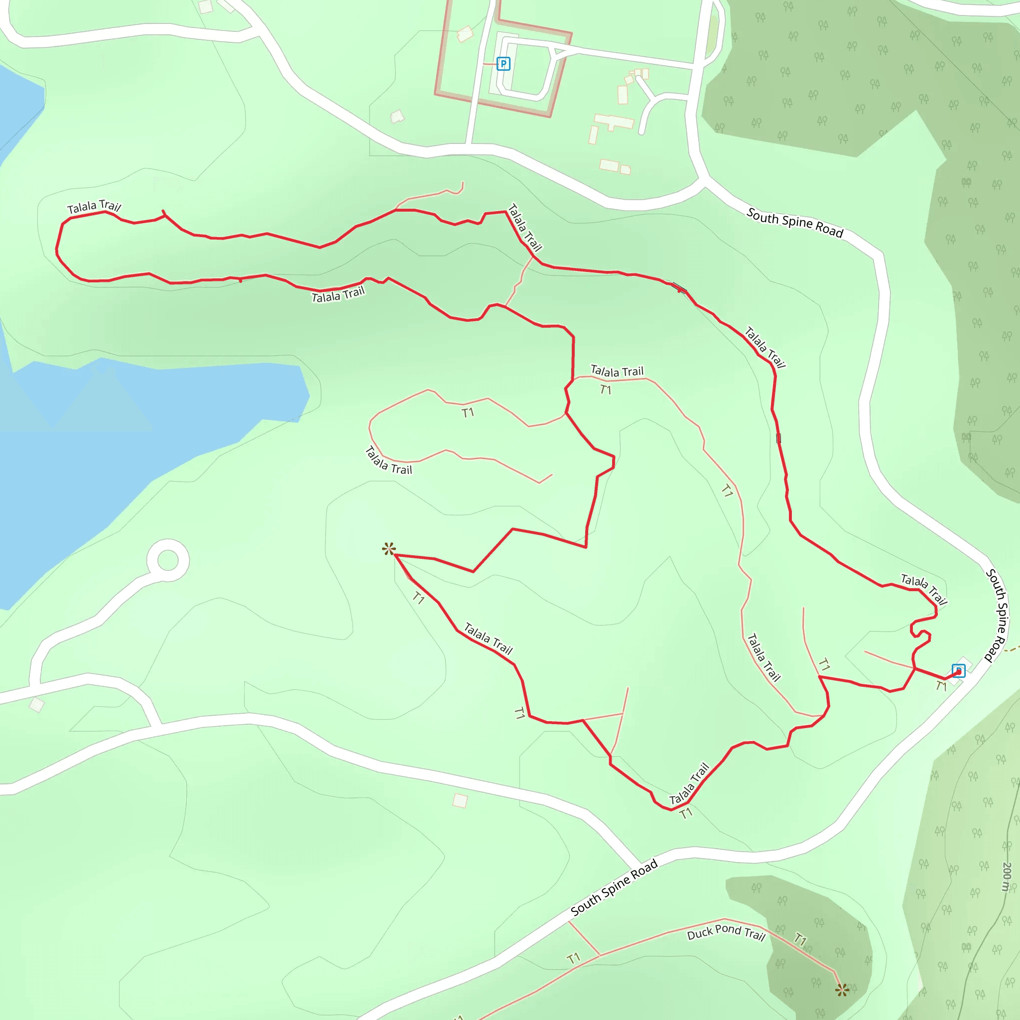 Talala Loop Trail mobile static map