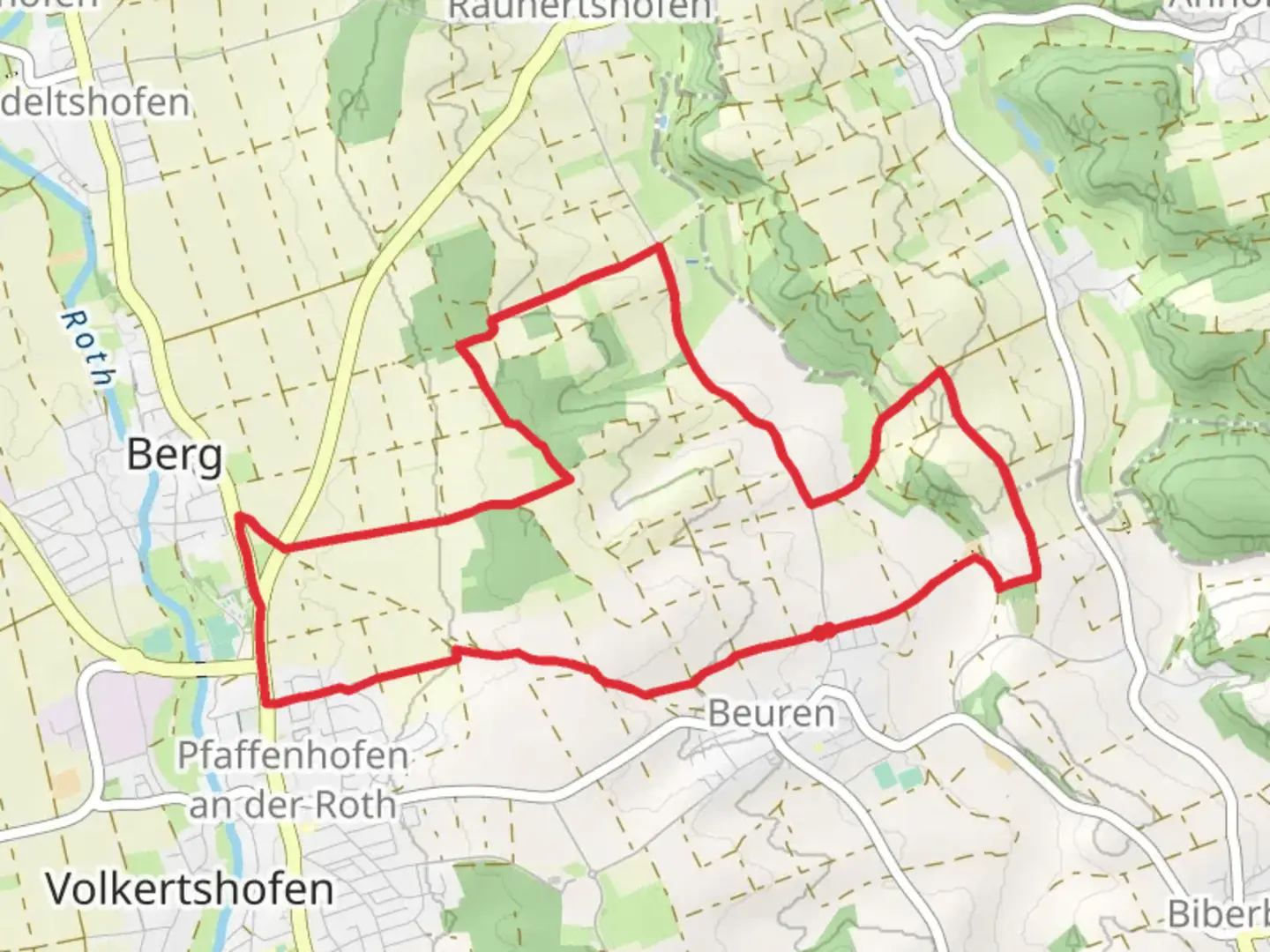 An image depicting the trail Dreitaeler and its surrounding area.