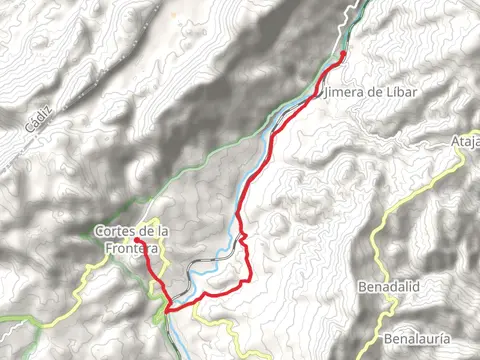 From Jinera de Libar to Cortes de la Frontera PR A 255